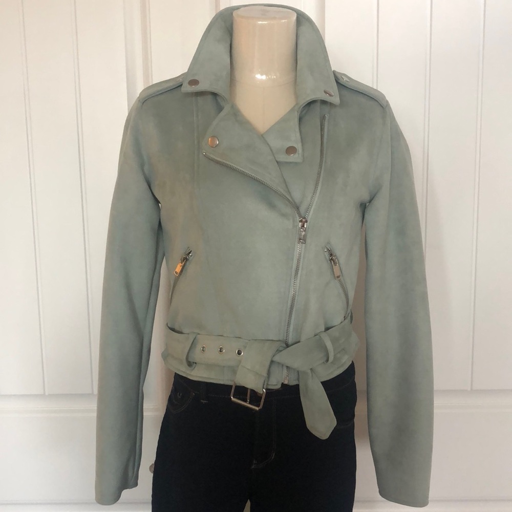 Forever21 suede-like motorcycle jacket